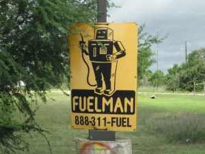 A friendly sign along the way.