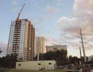 I was distracted by the industrial beauty of the view while we were eating