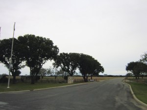 Heading west on a Texas country road