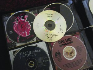 My Steve Earle CDs: El Corazon, Townes, I Feel Alright, Copperhead Road and Jerusalem. 