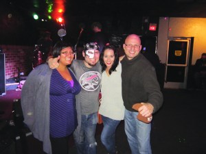 L-R: Nicky, Wayne, me and Callaghan after Ethan 103's set at the Big Fish Pub, 12/20/2013
