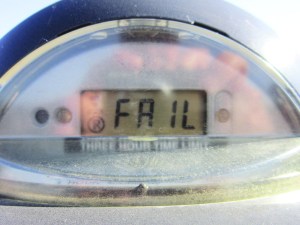 This parking meter is FAIL.
