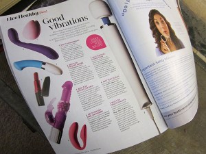 You know that people in airplanes check out what other people are reading... especially if it’s you, and this is lying open on your lap, and you're not aware of it. THANKS, Shape magazine. Fitness. Right.