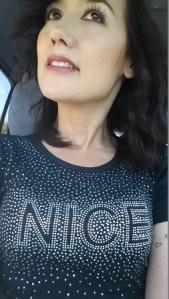 Sparkly Nice t-shirt from Chantal!