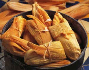 Fresh homemade tamales... mmm.