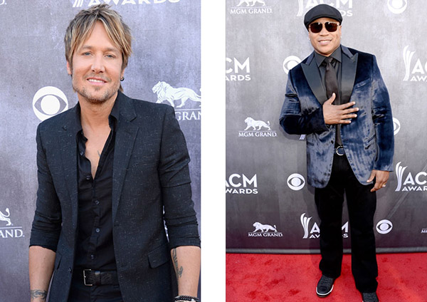 Keith Urban and LL Cool J at the 2014 ACM Awards
