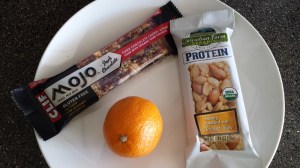 My new favorite energy and protein bars... and a weird fruit that seems to be a mutant kumquat.