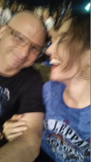 None of our pictures of us came out at the concert, but here's this, for what it's worth...