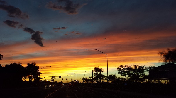 Arizona sunsets are always beautiful, but they're especially dramatic in October....