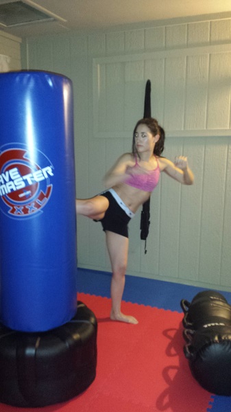 Excuse the demon eyes. It was late and we had to use the flash in the dimly-lit garage... plus, these pics were taken with my phone, as usual. I still haven't replaced my camera since my last one died.