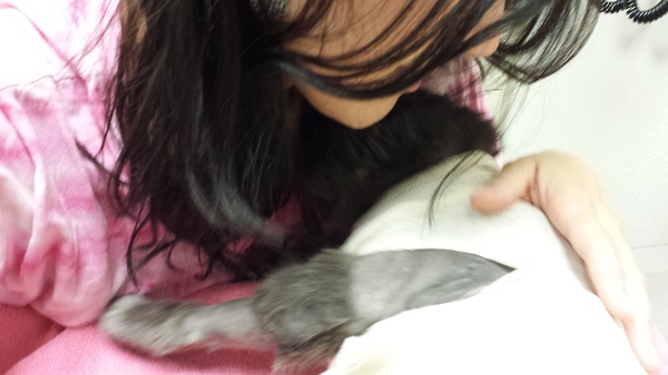 Snuggling with my baby on Mother's Day. Gratitude.