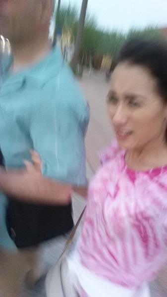 Caught in a monsoon in the middle of a Target parking lot. The rain was fabulous!