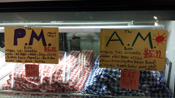 Tempe Farmer's Market vegan burritos