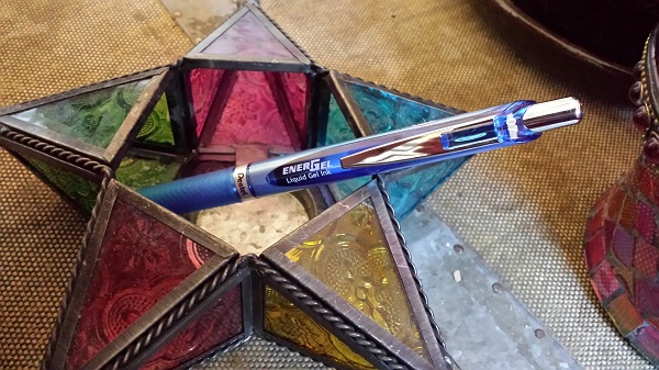 Pentel EnerGel liquid gel ink pen, blue (needle tip 0.7)