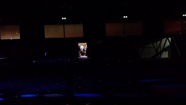 "WELCOME TO BODY COMBAT. No, we are NOT turning on the lights."