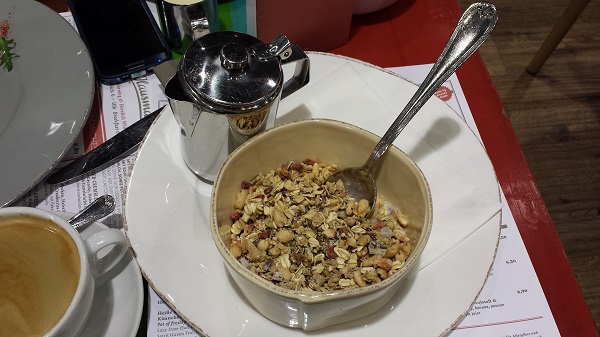 Muesli with soy milk