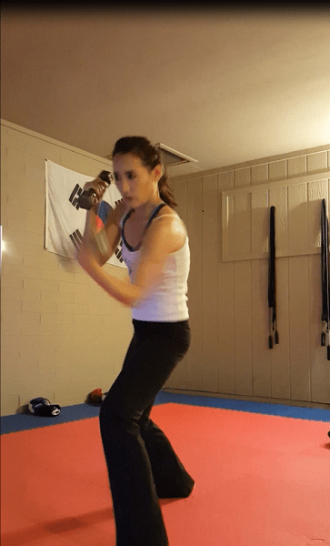 Uppercuts with dumbbells