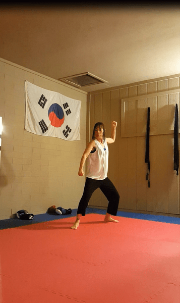 Left hand groin attack (pull at the end of the technique)