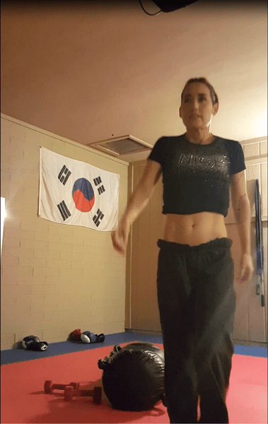 First garage gym workout in two weeks, DONE. Also, it's getting hot in here, and it's only February.