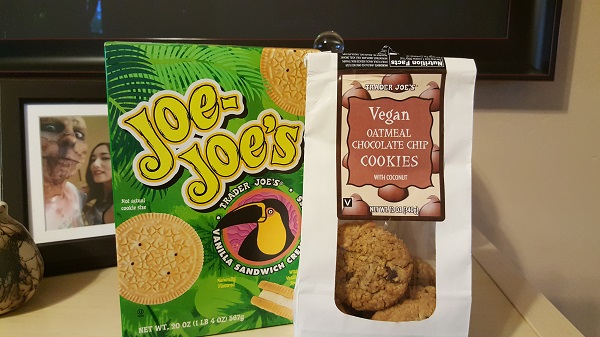 Cookies from Trader Joe's. Yes, they're vegan.