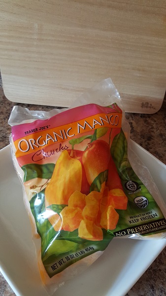 Trader Joe's frozen organic mango chunks