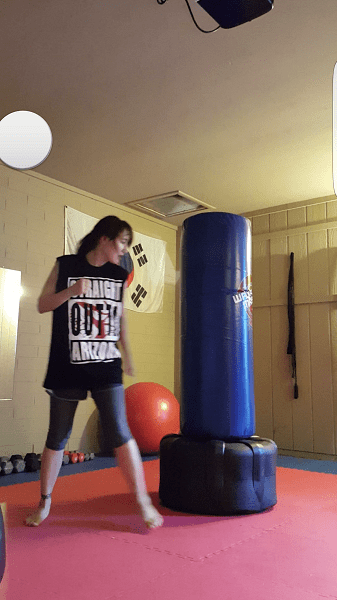 Sparring the bag is a great moving meditation for me.