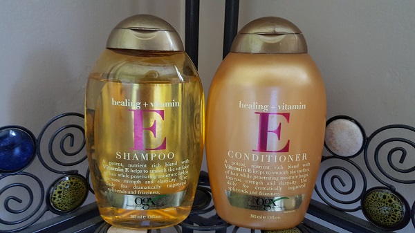 OGX Healing + Vitamin E shampoo and conditioner