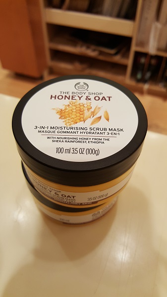 The Body Shop Honey and Oat 3 in 1 moisturising scrub mask