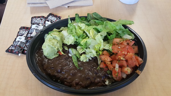Taco Bell power menu burrito bowl