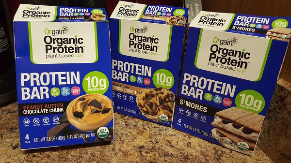 Orgain Organic Protein bars